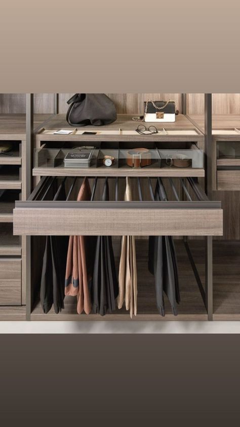 Functional Wardrobe Design, Wardrobe Accessories Ideas, Hotel Closet Ideas, Masculine Closet Ideas, Bedroom Wardrobe Design Layout Master Closet, Male Closet Ideas, Mens Closet Design, Luxury Closet Designs Dressing Rooms, Men Closet Organization