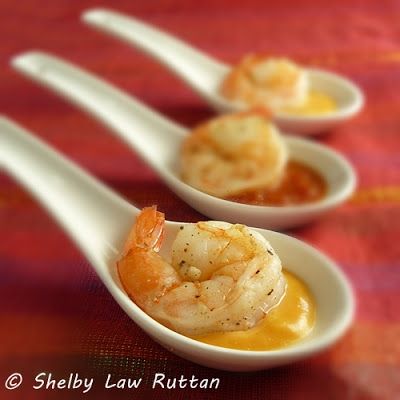 The Life & Loves of Grumpy's Honeybunch: Roasted Shrimp Tasting Spoons with Two Sauces Mini Appetizers, Roasted Shrimp, Shrimp Appetizers, Sweet Pickles, Tasting Party, Pork Chop Recipes, Party Food Appetizers, Small Bites, Party Snacks