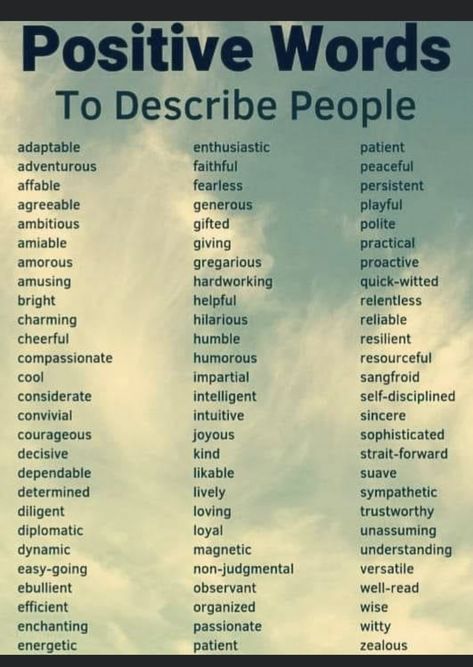 Adjectives For People, Positive Adjectives, Words To Describe People, Phonetic Sounds, Descriptive Words, Good Vocabulary Words, Good Vocabulary, How To Pronounce, Ways Of Learning