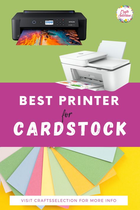 Looking for the best printer for printing on cardstock or printing greeting cards and inviatations? Here we gathered the top-rated printers that can print on thick papers such as cardstock or canvas paper. Check this cardstock printer reviews here! Printing On Cardstock, How To Print On Cardstock, Best Printer For Cardstock, Best Printer For Stickers, Aesthetic Craft Ideas, Craft Ideas For Beginners, Paper Rabbit, Best Printer, Aesthetic Craft