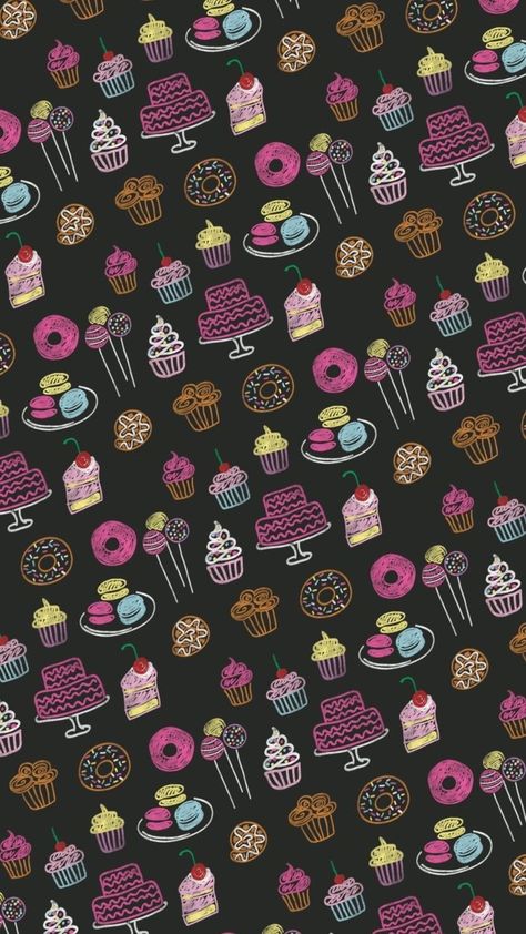 Baking Wallpaper, Sweet Wallpaper, Cupcakes Wallpaper, Wall Paper Iphone, Cake Wallpaper, Paper Iphone, Cute Backgrounds For Iphone, Food Wallpaper, Wallpaper Accent Wall