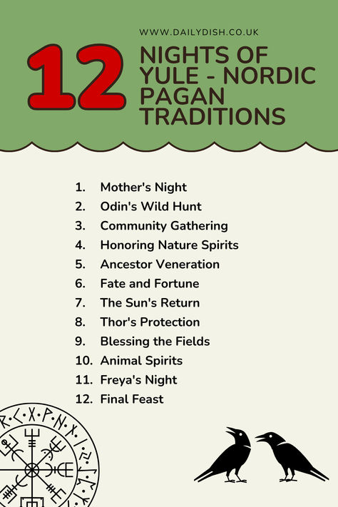 The 12 Night's Of Yule - Nordic Pagan Traditions 12 Days Of Yule Rituals, 12 Nights Of Yule Mothers Night, Norse Pagan Calendar, 12 Magical Nights, 13 Yule Lads, The 12 Days Of Yule, 12 Nights Of Yule Pagan, 12 Days Of Yule Traditions, 12 Days Of Yule Advent Calendar