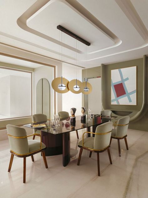 Dining Room Design Ceiling, Modern Contemporary Ceiling Design, Minimal Ceiling Design Living Rooms, Dinning False Ceiling Designs, Minimal Pop Design, Living Room Ceiling Design Modern Luxury, Living Room False Ceiling Modern, Living Ceiling Design Modern, Dining Ceiling Design Modern