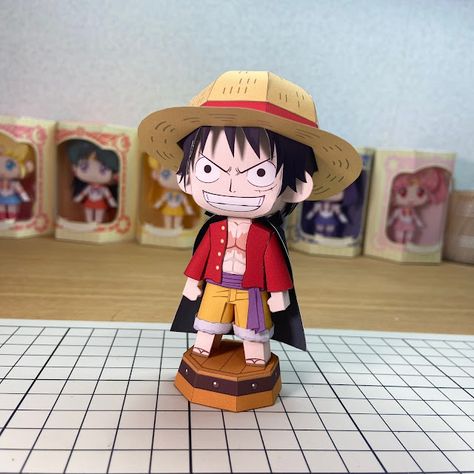 Another Monkey D. Luffy papercraft, this time made by June. June's signature design can be seen in this Mokey D. Luffy papercraft.Related to Monkey D. Luffy Papercraft:Luffy Straw Hat One Piece Papercraft Toys by JuneOne Piece: Luffy Gear 3 Chibi PapercraftPASSWORD HINT: You will see six translucent numbers in the video. The six numbers are your password. A sound effect will be played when the numbers appear.Do not write your password in the comment box. If we find it, we will delete it.If you a Paper Crafts One Piece, One Piece Papercraft Template, One Piece Crafts, Papercraft One Piece, One Piece Papercraft, Papercraft Toys, Paper Toy Design, Paper Child, Anime Paper