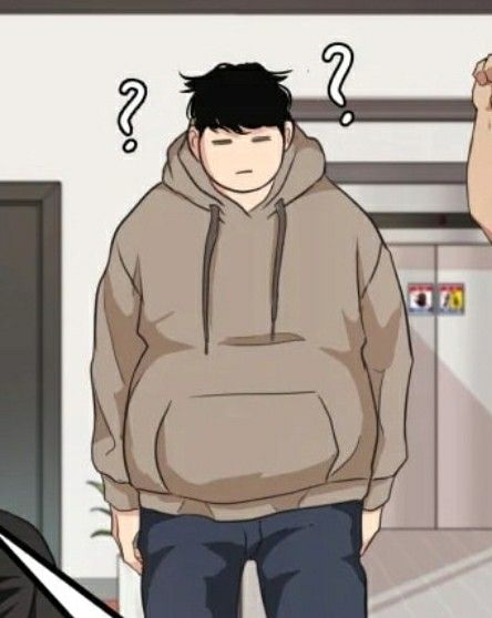 Guard Pass Manhwa Lim Sejun, Fat Art Reference, Fat Anime Boy, Chubby Man Drawing, Chubby Character Design Male, Chubby Anime Character, Anime Process, Chubby Boy Aesthetic, Fat Man Drawing