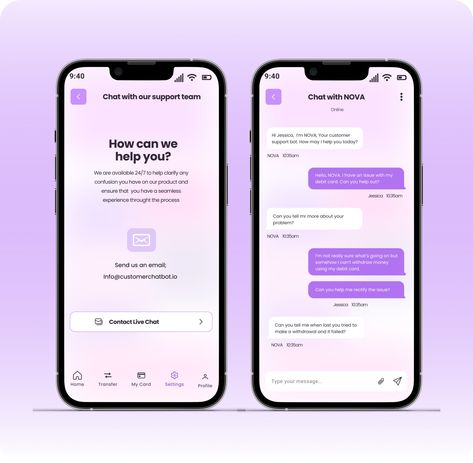 Conversational Chatbot UI by Stella Nk on Dribbble Community Ui Design, Chat Bot Ui Design, Chatting Ui, Chatbot Ui Design, Chat Ui Design, Employee Dashboard, Chatbot App, Chatbot Design, Mobile Application Design