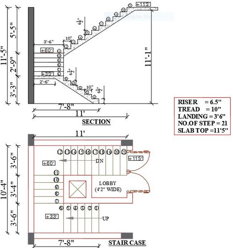 Staircase Layout Floor Plans, Staircase Plans Layout, Staircase Section Detail, Design Of Staircase, Stairs Section, Stair Detail Drawing, Stairs Floor Plan, U Shaped Staircase, Staircase Layout