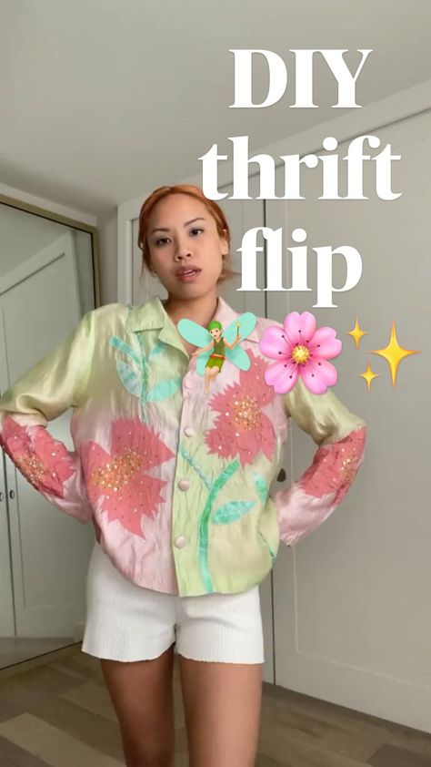 DIY thrift flip 🧚🏻🌸✨ upcycled clothing thrifted sustainable clothes how to sew diy sewing Upcycling, Thrift Flip Dress, Free Dress Sewing Patterns, Thrift Upcycle Clothes, Thrift Flip Clothes Ideas, Upcycled Clothing Tutorial, Sewing Patterns Dress, Dress Sewing Patterns For Women, Diy Thrift Flip