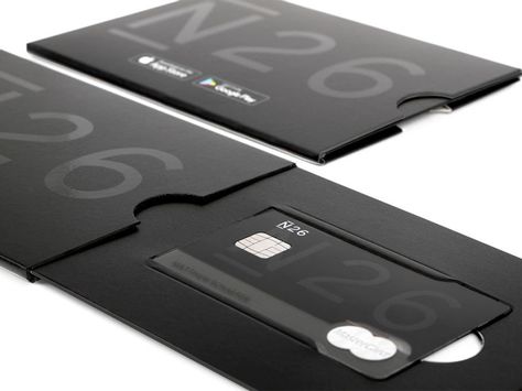 N26 Black Mastercard Packaging transparency lack user touchpoint fintech print branding credit card mastercard card carrier packaging