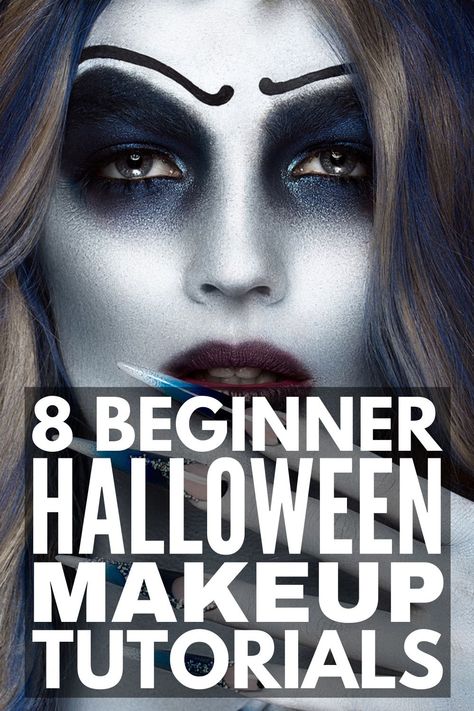 Fake Staples Halloween Makeup, Face Paint Only Costume, Cute Ghost Makeup Halloween, Mothman Inspired Makeup, How To Apply Halloween Makeup, Frankenstein Makeup Tutorial, Grim Reaper Halloween Makeup, Diy Biker Costume Women, Diy Easy Halloween Makeup