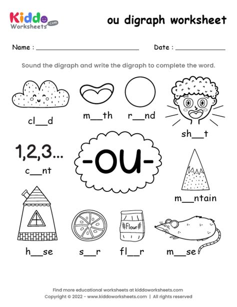 Digraphs Activities Kindergarten, Digraphs Worksheets For Grade 1, Digraph Worksheets Kindergarten Free, Diagraphs And Blends Worksheets, Dipthongs Worksheets Free Printable, Diagraph Worksheets, Sound Worksheets For Kindergarten, Digraph Worksheets, Digraphs Worksheets