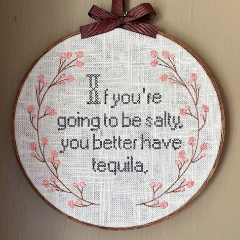 Embroidered subversive cross stitch mounted in embroidery hoop with felt backing and ribbon hanger. Work Cross Stitch Funny, Feminist Cross Stitch Pattern Free, Inappropriate Embroidery, Funny Embroidery Quotes, Quirky Embroidery, Inappropriate Cross Stitch, Funny Cross Stitch, Funny Embroidery Patterns, Funny Needlepoint