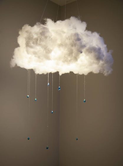 Diy Cloud Table, Cotton Clouds Decoration, Fluffy Bedroom Ideas, Led Cloud Lights, Cloud Lantern, Fluffy Bedroom, Cloud Decor, Cloud Decoration, Diy Clouds