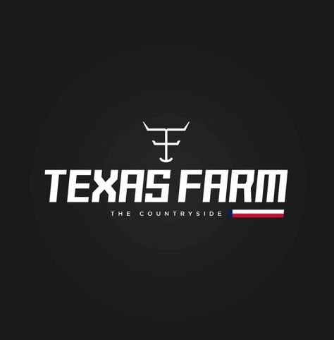 Texas Farm Logo, Texas Farm, Farm Logo, West Country, Sports Graphic Design, Minecraft, Cowboy, Texas, ? Logo