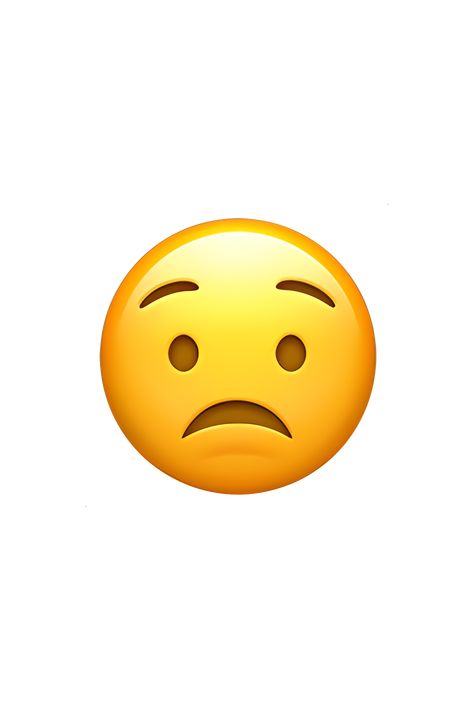 Worried Emoji, Worried Face, Worried Face Expression, Scared Emoji, Apple Emojis, Ios Emoji, Emoji Photo, Emoji Faces, Face Expressions