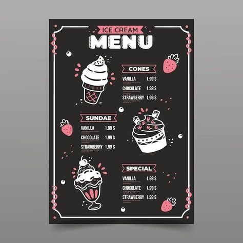 Iced Coffee Menu Board, Bakery Board Design, Cafe Menu Design Board, Bakery Menu Ideas Design, Menu Board Design Cafe, Fast Food Menu Design Ideas, Carte Menu Restaurant Design, A La Carte Menu Design, Cafe Menu Board Design