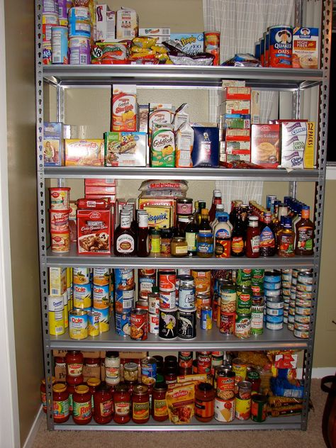 Does the term "food storage" overwhelm you? Check out this week's post for some easy ideas on how to get started and to learn the difference between a stockpile, food storage, and hoarding! Organisation, Stockpile Food, Food Stockpile, Food Storage Rooms, Emergency Preparedness Food, Stock Pile, Emergency Food Storage, Storage Building, Food Stock