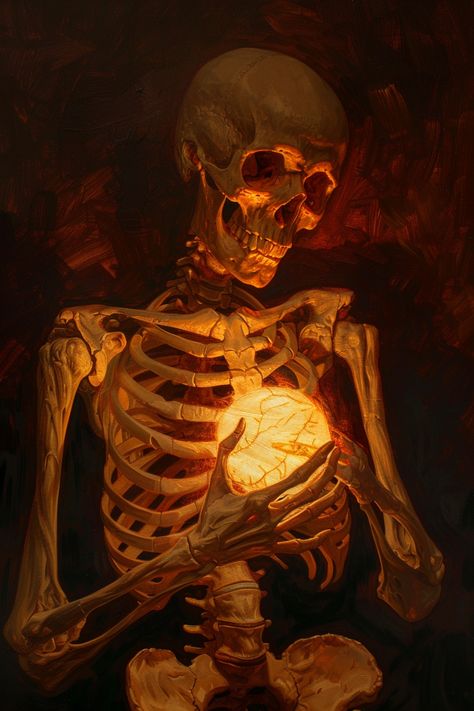 Skeleton Holding Candle, Skeleton Looking Down, Skeleton Laying Down Reference, Skeleton Looking Up, Skull Looking Down, Skeleton Holding Something, Skull Looking Up, Skeleton Painting Ideas, Reaper Reference