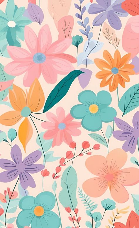 Cute Home Screen Wallpaper, Floral Wallpaper Iphone, Cute Flower Wallpapers, Spring Wallpaper, Texture Images, Iphone Wallpaper Themes, Preppy Wallpaper, Phone Wallpaper Patterns, Cute Patterns Wallpaper