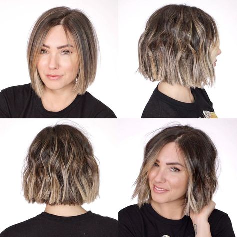 Brown Short Hair, Brown Bob, Chloe Brown, Cute Short Haircuts, Short Haircuts For Women, Hair Affair, Short Hair Balayage, Haircuts For Women, Beautiful Long Hair