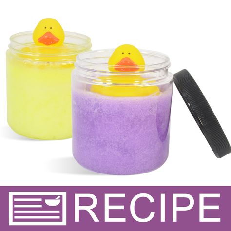 Bath Slime, Bubble Slime, Monster Slime, Bubbly Slime, Soap Slime, Kids Bubble Bath, Duck Recipe, Toy Duck, Bath Kit