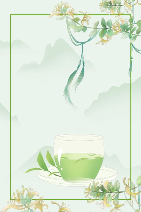 Fresh Honeysuckle Medicinal Herbs Honeysuckle Tea, Tea Plant Illustration, Herbal Tea Background, Herbs Image, Chinese Medicinal Tea, Chinese Herbal Medicine, Leaves Vector, Traditional Chinese Medicine, Organic Plants