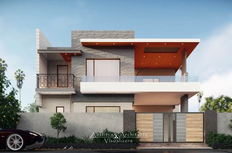 House Painting Exterior, Facade Design Ideas, Modern Facade Design, Residence Facade, Modern Elevation Design, Small House Design Architecture, Modern Facade, 3 Storey House Design, Modern Elevation