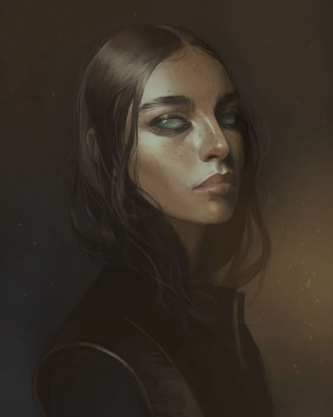 The Art Showcase, Blind Girl, Blades In The Dark, Art Showcase, Blind Eyes, Vampire The Masquerade, Illustration Portrait, Fantasy Portraits, World Of Darkness