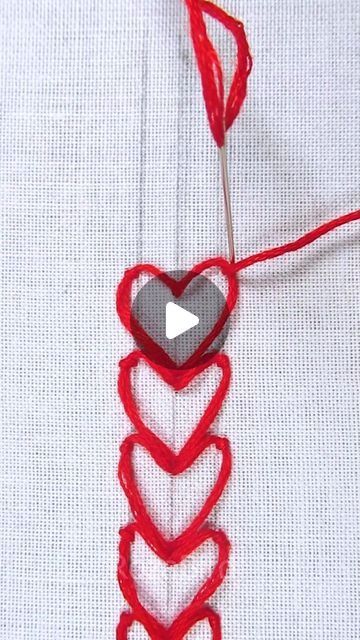 Sewing Flowers Embroidery, Small Heart Embroidery, Small Embroidery Designs, Creative Stitching, Heart Stitch, Embroidery Heart, Diy Instagram, Embroidery Border, Love Embroidery