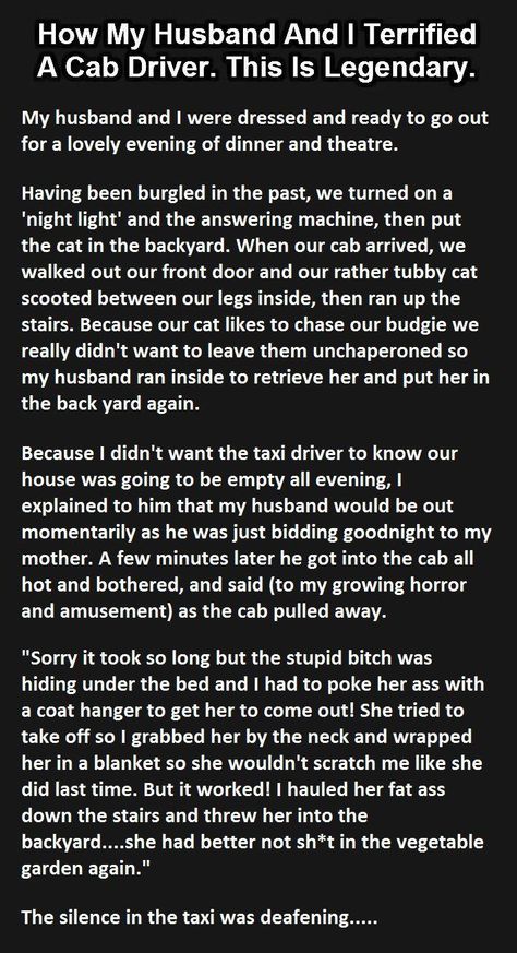 How My Husband And I Terrified A Cab Driver. This Is Legendary funny jokes story lol funny quote funny quotes funny sayings joke humor stories hilarious funny jokes Jokes For Teens, Joke Stories, Teen Humor, Short Humor, Funny Short, George Clooney, Laughing So Hard, Funny Stories, Tumblr Funny