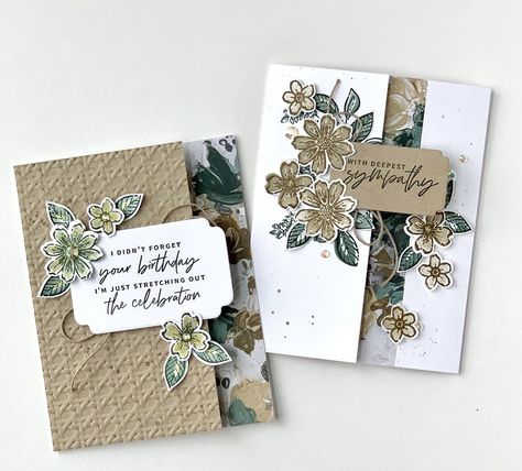 Stampin Up Artisan Design Team Cards, Stampin Up 6x6 Dsp Projects, Stampin Up Sentimental Park Cards, Su Petal Park, Petal Park Stampin Up Cards, Stampin Up Something Fancy, Stampin Up Cards 2024, Stampin Up Petal Park, Stampin Up 2023-2024 Annual Catalog