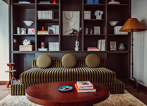 Hôtel des Académies et des Arts by Lizée-Hugot Studio | est living Parisian Hotel, W Hotel, Hotel Boutique, Design Del Prodotto, A Living Room, Bespoke Furniture, Book Shelf, Home Decor Trends, Elle Decor