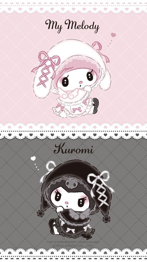 MY MELODY X KUROMI WALLPAPERS My Melody X Kuromi, Kuromi Wallpapers, Kuromi And My Melody, Sanrio Wallpapers, My Melody And Kuromi, Melody And Kuromi, Walpaper Hello Kitty, My Melody Wallpaper, Kuromi My Melody