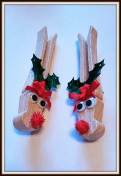 Double Treble Craft Adventures: Clothespin Reindeer Pin or Magnet {Craft} Clothespin Reindeer, Clothespin Crafts Christmas, Clothespin Diy Crafts, Wooden Clothespin Crafts, Clothespin Art, Clothespin Crafts, Christmas Clothespins, Magnet Crafts, Clothes Pin Crafts