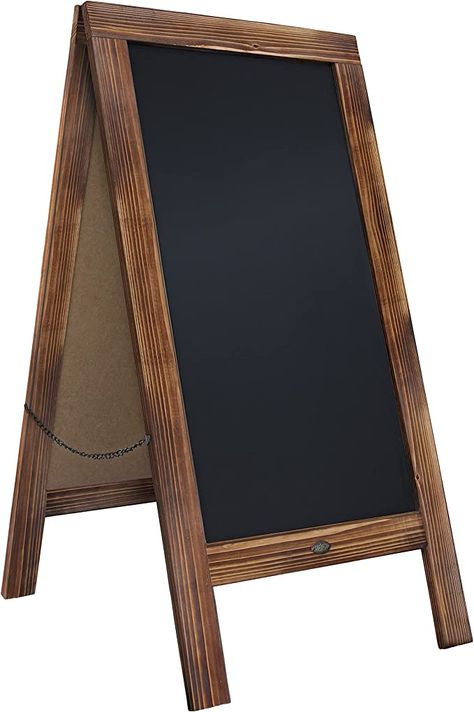 Sidewalk Chalkboard Sign, Chalkboard Menu Board, A Frame Sign, Chalkboard Stand, Chalkboard Easel, Torch Wood, A Frame Signs, Sidewalk Sign, Heavy Duty Hinges