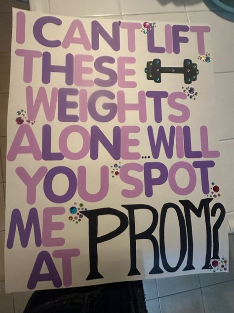 Gamer Hoco Proposal, Weightlifting Hoco Proposal, Homecoming Proposal Ideas Gym, Weight Lifting Hoco Proposals, Gym Dance Proposal, Gym Promposal Ideas For Him, Rugby Promposal Ideas, Gym Rat Hoco Proposal, Prom Posters Proposal Guys