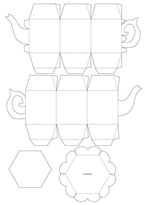 Teapot Paper Craft, Teapot Box Template Free, Diy Craft Room Decor, Paper Tea Cups, Alice In Wonderland Tea Party Birthday, Alice In Wonderland Tea Party, Diy Craft Room, Paper Craft Diy Projects, Craft Room Decor