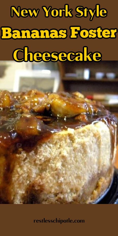 Get ready to fall in love with this scrumptious Bananas Foster Cheesecake! It's creamy, rich, and it's got that wonderful caramelized banana topping that'll knock your socks off. Perfect for impressing guests or just treating yourself to a little slice of heaven. So, why wait? Pin this recipe now and whip up a dessert that's sure to dazzle everyone at your table! Banana’s Foster Recipe, Banana Foster Cheesecake Recipes, Bananas Foster Cheesecake, Brennans Bananas Foster Recipe, Banana Foster Cheesecake, Bananas Foster Recipe, Banana Topping, Gf Deserts, Banana Foster Recipe