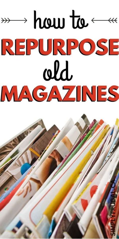 You've got to check out this list of genius ideas on ways to repurpose your old magazines. There are some creative ideas for crafts, gift giving and more! Decoupage Using Magazines, Upcycled Magazine Crafts, Diy Magazine Collage Ideas, Magazine Crafts Diy Home Decor, Magazine Holders Repurpose, Recycle Artwork, Bohemian Journal, Recycle Magazines, Paper Upcycling