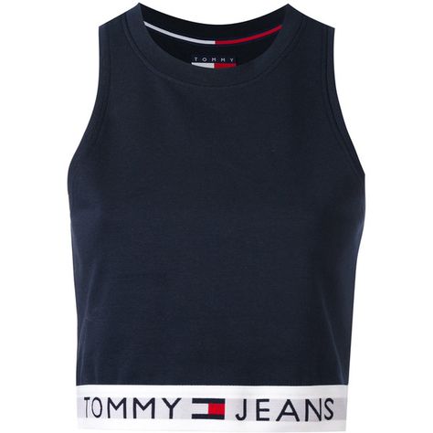 Tommy Jeans Cropped Tank Top (860 MAD) ❤ liked on Polyvore featuring tops, crop tops, tank tops, cropped tank top, blue tank top, cut-out crop tops, blue tank and tommy hilfiger Hilfiger Outfits, Shirt Makeover, Tommy Hilfiger Top, Blue Crop Top, Jeans Cropped, Tie Dye Shirts, Tommy Hilfiger Shirts, Blue Crop Tops, Crop Top Outfits