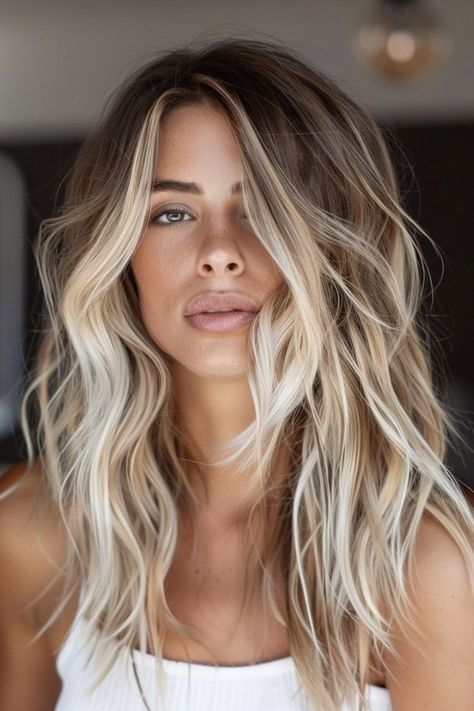 Bleach Blonde To Dark Blonde, Dimensional Blonde Balayage, Sombre Blonde, Shorter Hairstyles, Icy Blonde Balayage, Blonde Lowlights, Summer Blonde Hair, Blonde Hair Transformations, Course Hair