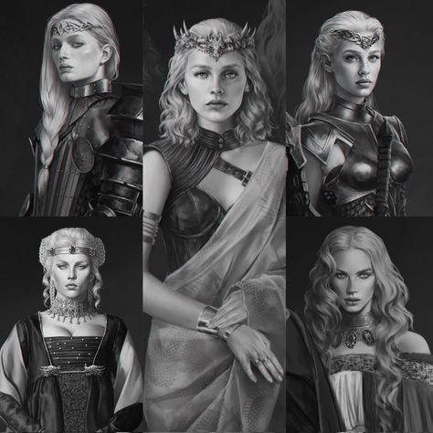 (2) 💭 on X: "targaryen women by denis maznev. https://t.co/p8PolFMnXt" / X Deanyres Targaryen, Denis Maznev, House Of The Dragon Art, Targaryen Women, Got Art, Targaryen Art, Art Random, House Targaryen, Dragon Drawing