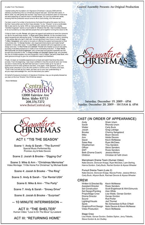 Church Christmas Program Template | Signature Christmas Annual Performance License With Blank Marketing ... Christmas Party Program Flow Sample, Play Program Template, Christmas Party Program, Free Letters From Santa, Lds Christmas, Church Christmas Party, Christmas Borders, Holiday Script, Christmas Marketing