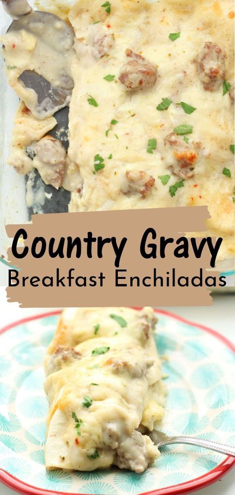 Instant Pot Breakfast, Breakfast Enchiladas, Country Gravy, Enchiladas Recipe, Perfect Morning, Sausage Gravy, Breakfast Recipes Casserole, Slow Cooking, Breakfast Brunch Recipes