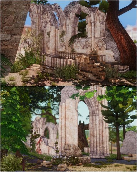 Hey everyone! Today I'm sharing my Hidden Ruins lot - a lot that was made for @sunkissed.sims on Instagram! 

This lot is a 40x30 lot that does contain 576mb of CC. 

All cc for this lot can be downloaded for free via my tumblr Sims 4 Ancient Ruins, Sims 4 Ruins Cc, Sims4 Lots, Sims Aesthetic, House Floorplan, Lotes The Sims 4, Pirates Cove, Room Aesthetics, Fantasy Horses