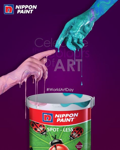 Art is proven to nurture creativity, innovation and cultural diversity for all peoples across the globe, and it plays an important role in sharing knowledge and encouraging curiosity and dialogue. Celebrate The Colours of Art With Nippon Paint! #NipponPaint #InspiredByYou #RungSabKeLiye #AsiasNo1Paint #WorldArtDay Paint Ads, World Art Day, Sharing Knowledge, Nippon Paint, Design Hacks, Beautiful Art Pictures, Design Hack, Cultural Diversity, Paint Art