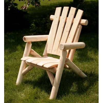 chair (or bench) Backyard Redesign, Garden Diy Furniture, Log Chairs, Cedar Furniture, Rustic Log Furniture, Cedar Log, Lawn Chair, Diy Garden Furniture, Log Furniture