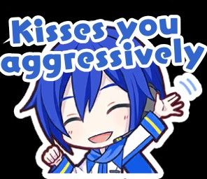 Pjsekai Stamps Memes, Kaito Stamps, Pjsekai Stamps, Pjsk Stickers, Project Sekai Stamps, Project Sekai Stickers, Pjsk Stamps, Kaito Shion, Gay Sticker