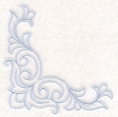 Filigree Corner Design, Corner Embroidery Designs, Filigree Embroidery, Embroidery Machine Ideas, Corner Embroidery, Corner Pattern, Motifs Perler, Floral Embroidery Patterns, Corner Design