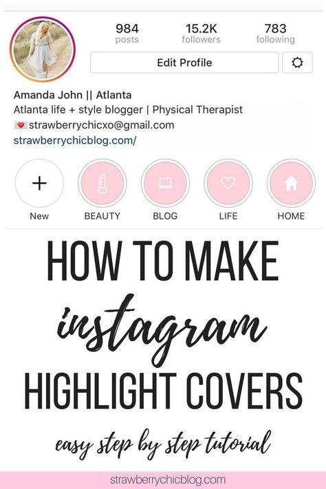 I'm sharing a quick step by step tutorial on how to make your own Instagram Highlight covers. I promise it's super easy to do! Make your Instagram profile stand out to brands by branding your Instagram stories and profile. Diy Instagram Highlight Cover, Diy Instagram, Instagram Marketing Strategy, Instagram Marketing Tips, Social Media Apps, Instagram Highlight Covers, Social Media Planner, Instagram Strategy, Media Sosial